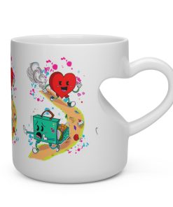 The Heart Knows what it Wants Heart Shaped Mug