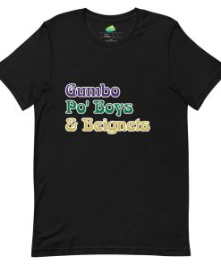 RYS Louisiana Food Short-Sleeve T-Shirt - Mardi Gras Colors